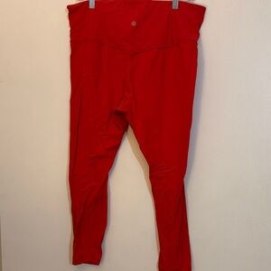 Athleta Women's Vibrant Red Leggings